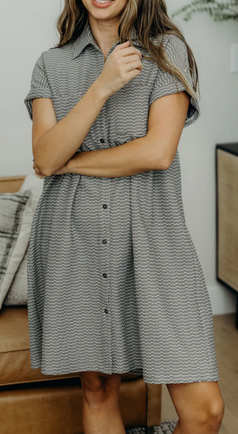 The Zuri Dress - Silver