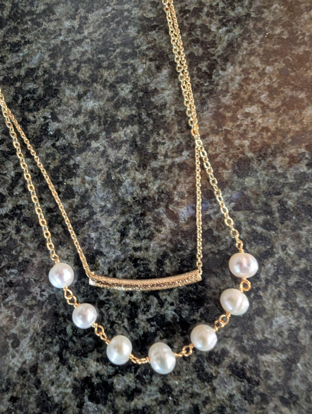 Boxi Gold Pearl - Necklace